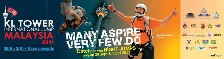 KL Tower BASE Jump 2011