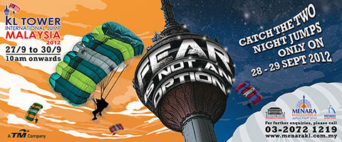 KL Tower BASE Jump 2012