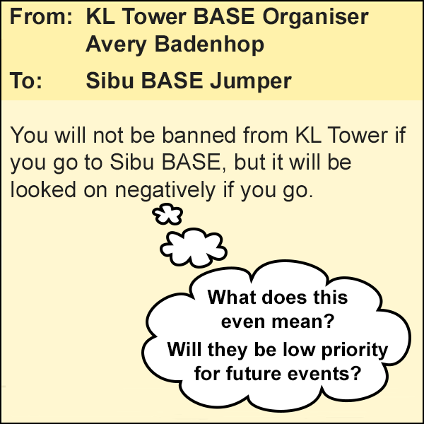 Avery Badenhop discorages 