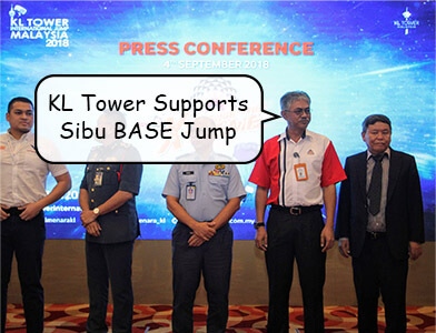 Sibu Resident Charles Siaw attends KL Tower press conference. He continues to help cover up KL Tower's ban of Sibu participants.