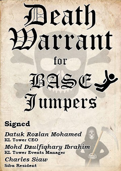 Death Warrant For BASE jumpers